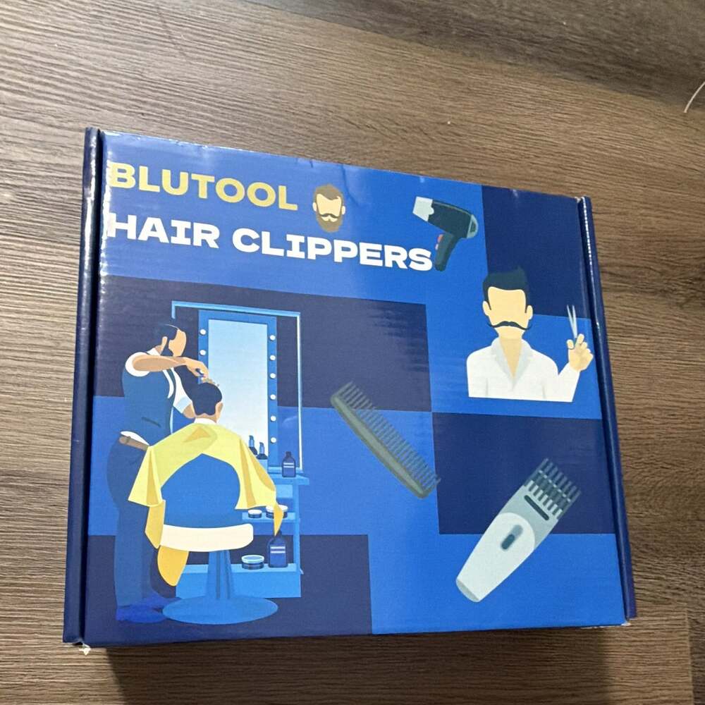 BLUTOOL Cordless Hair Clipper Kit for Men, Blue, USB Charging